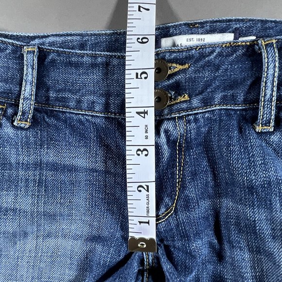 Abercrombie & Fitch Distressed Low Rise Jean Shorts Size 0 - Picture 6 of 10